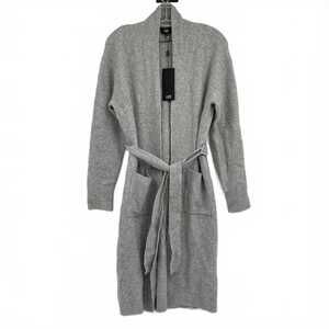 Line Gray Belted Knit Cardigan | Women’s XS Regular